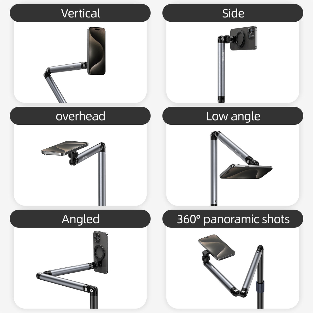 Telesin Live Streaming Floor Stand met MagSafe - Vaste statieven