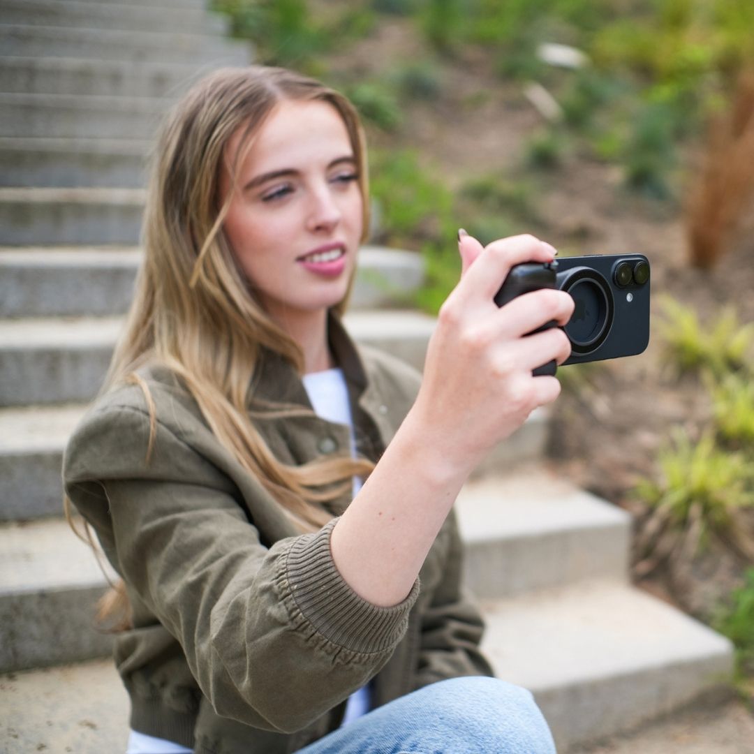 Telesin Fun Shot smartphone grip 2 magnetisch - Zwart - Handgrips