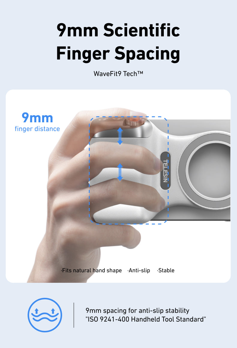 Telesin Fun Shot Magnetic Grip 2 - White