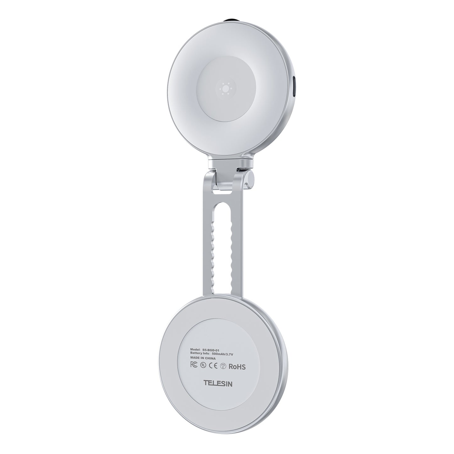 Telesin C03 MagSafe Selfie Light met spiegel – Zilver