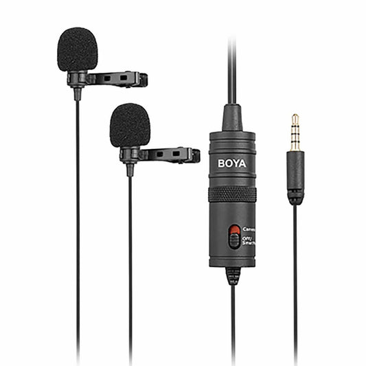 BOYA BY-M1DM Duo lavalier microphone for smartphone and camera