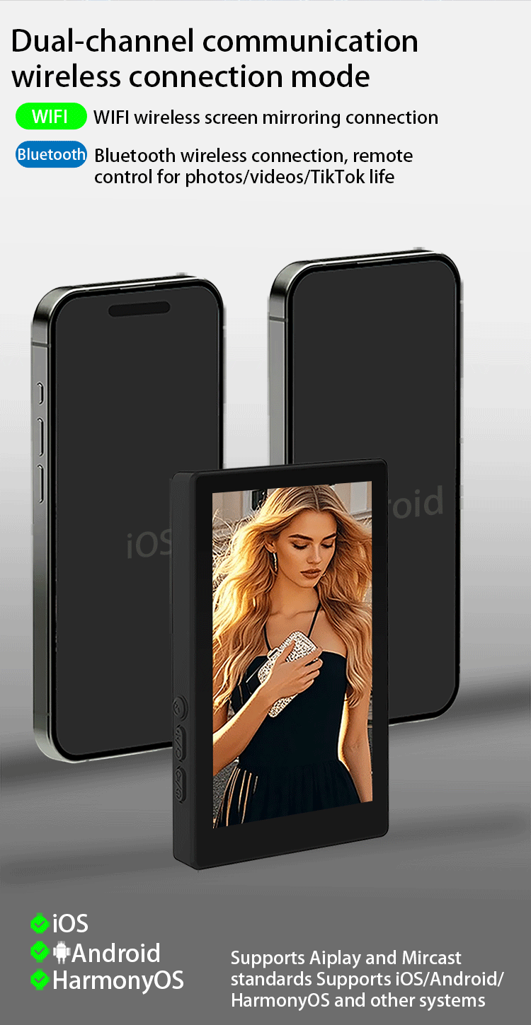 MOJOGEAR VS4 Touchscreen Selfie Vlog Monitor - Zwart - Overige producten