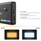 VIJIM RGB Multi Color LED-videolamp VL196