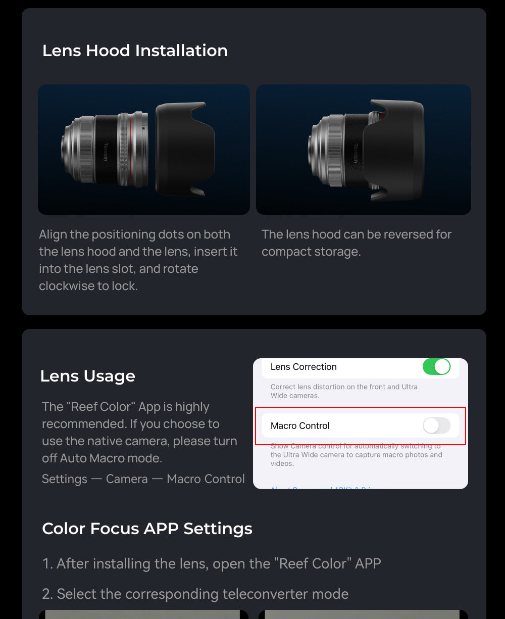 Telesin Master Lens 2X Tele for iPhone 17 Pro – Telephoto lens for Telesin Master Grip