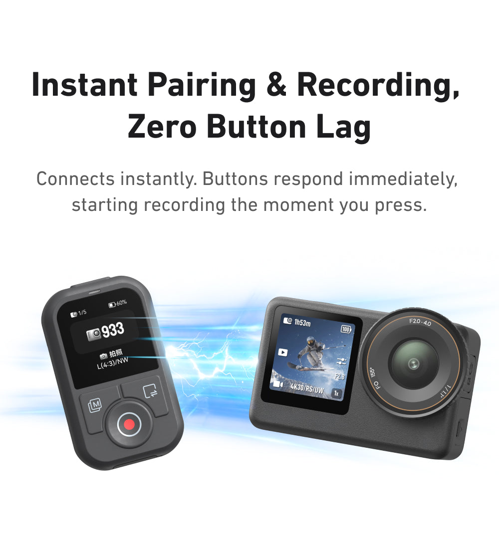 Telesin T13 Bluetooth Remote for DJI Osmo Action - Waterproof