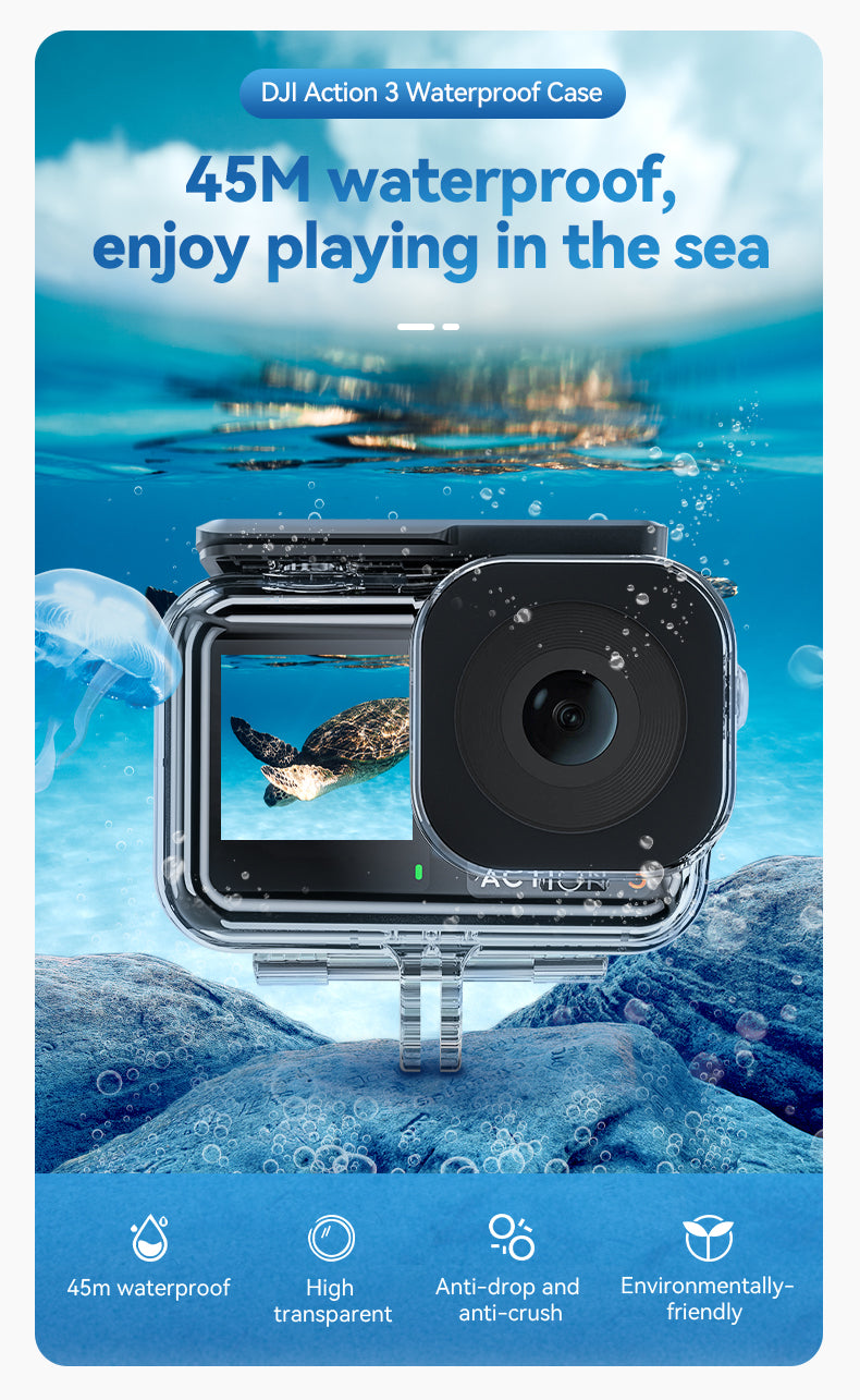Telesin waterdichte case voor DJI Osmo Action 3/4/5