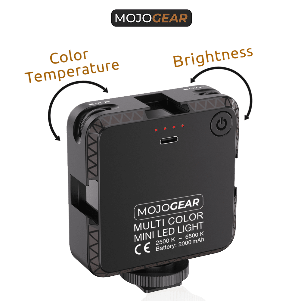 MOJOGEAR videobellen LED-lamp KIT - met zuignap voor laptop /  computer /  monitor