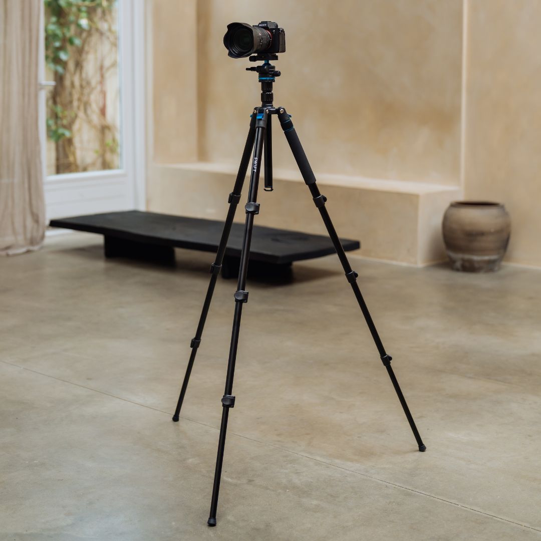 MOJOGEAR Swift Photo Tripod 175cm with monopod and phone holder