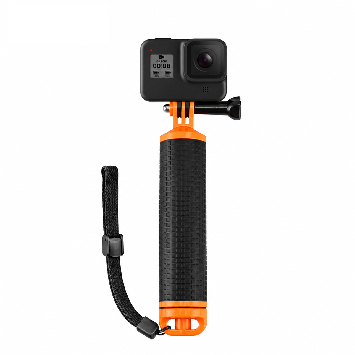 MOJOGEAR Bobber voor actioncam - Zwart/oranje - GoPro Onderwater-accessoires