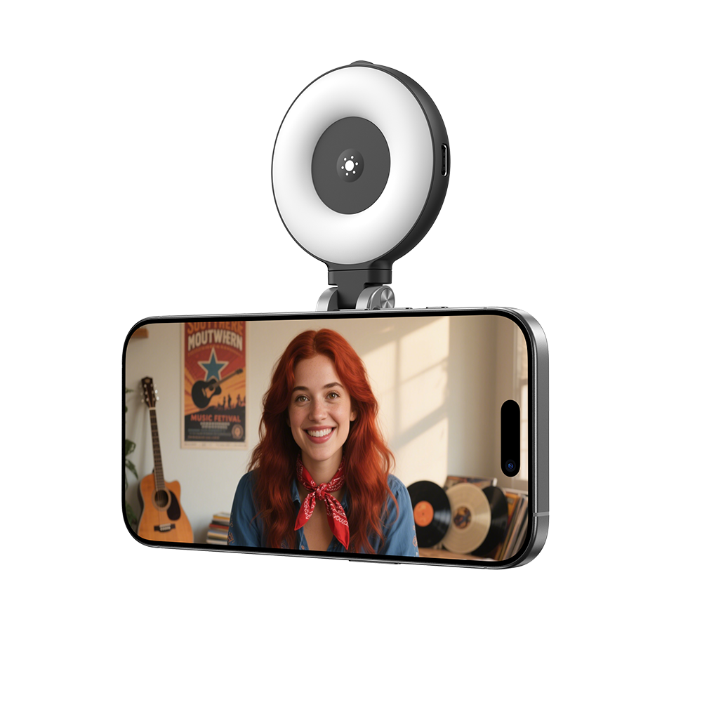 Telesin CO3 Selfie Light MagSafe - Zwart - Videoverlichting