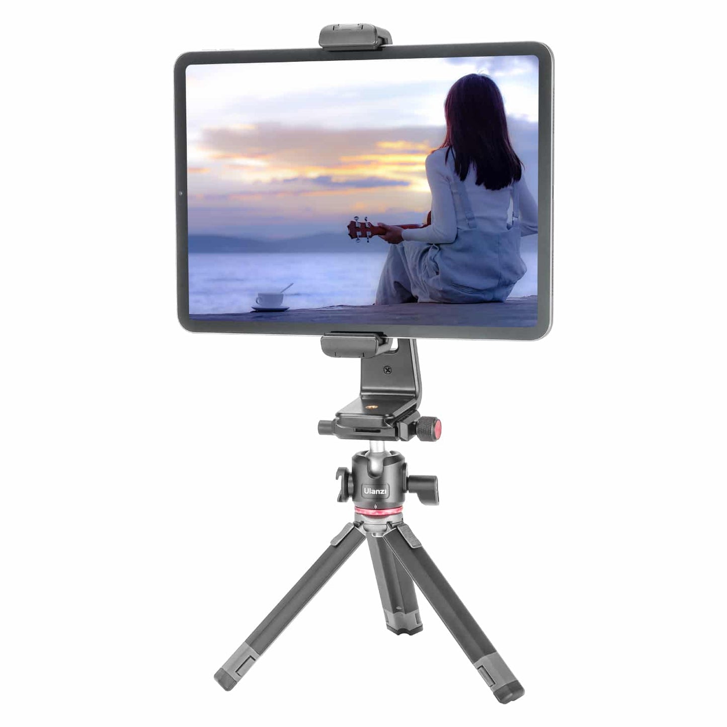 Ulanzi ST-20 360º Rotatable Tablet Holder for Tripod - with 2 Cold Shoe Mounts