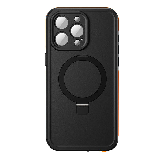 For IPhone 15 Pro Max Waterproof Case,Compatible With Magnet,Hybrid Rugged Shockproof Full Body Protective,with Lanyard,Clear Lens/Screen Protector