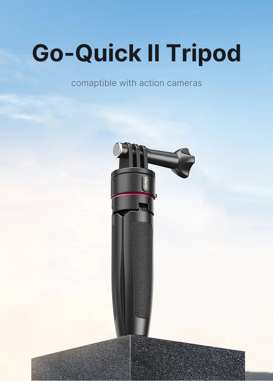 Ulanzi Go Quick II tripod: Magnetische GoPro Tripod & Selfie Stick - GoPro Tripods