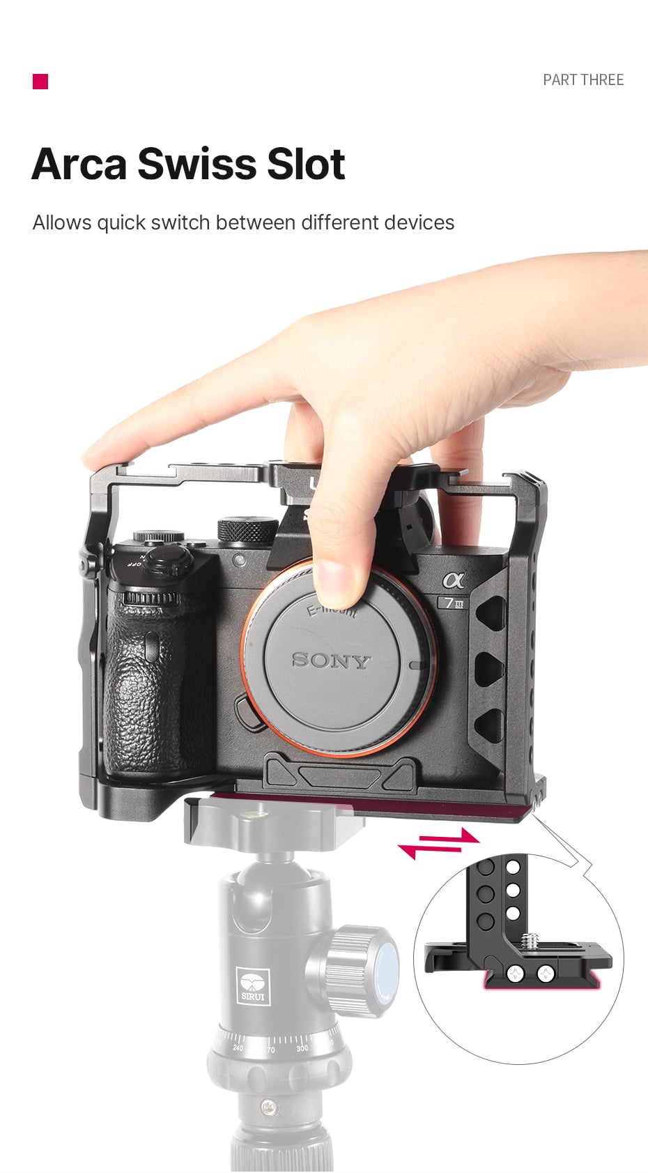 Ulanzi cage voor Sony A7 III, A7 Mark IV en A7R III | MOJOGEAR