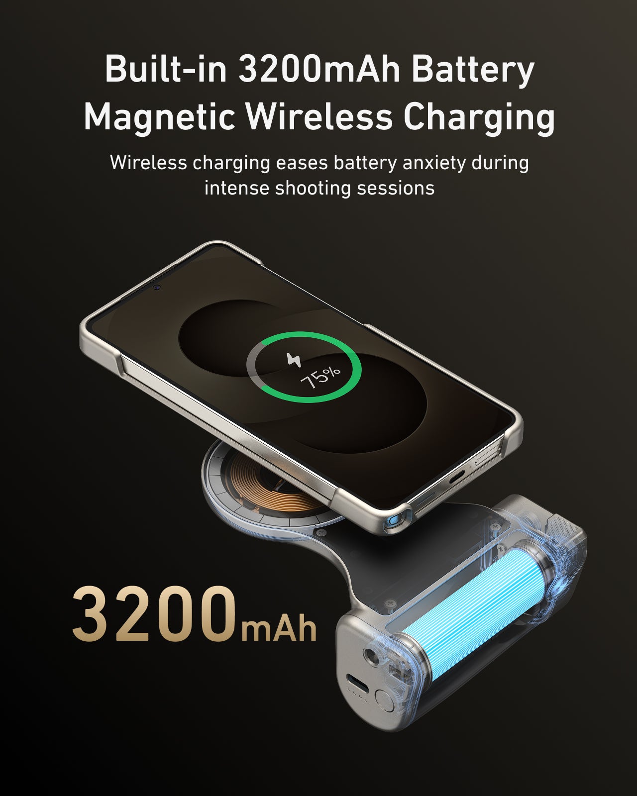 Telesin Master Grip voor Samsung S26 Ultra - Creator Combo met lamp en filter - Zwart