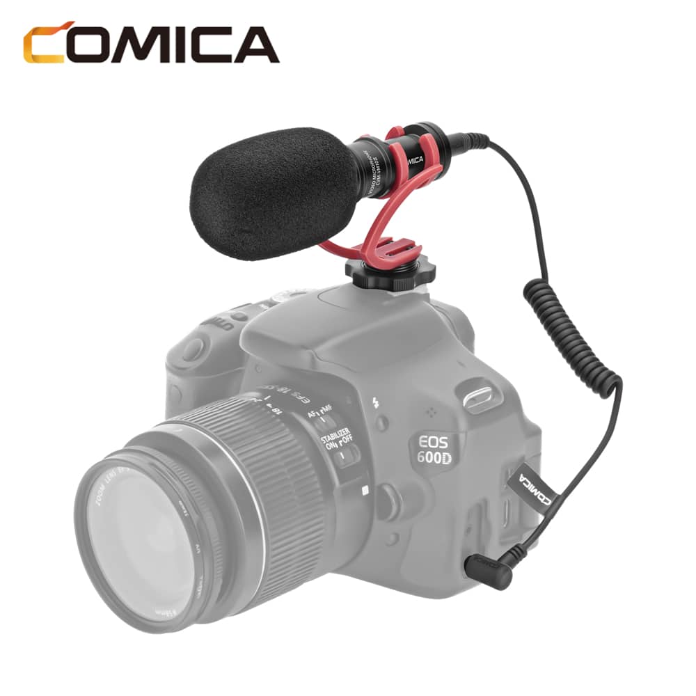 Comica CVM-VM10II directional microphone for smartphone and camera