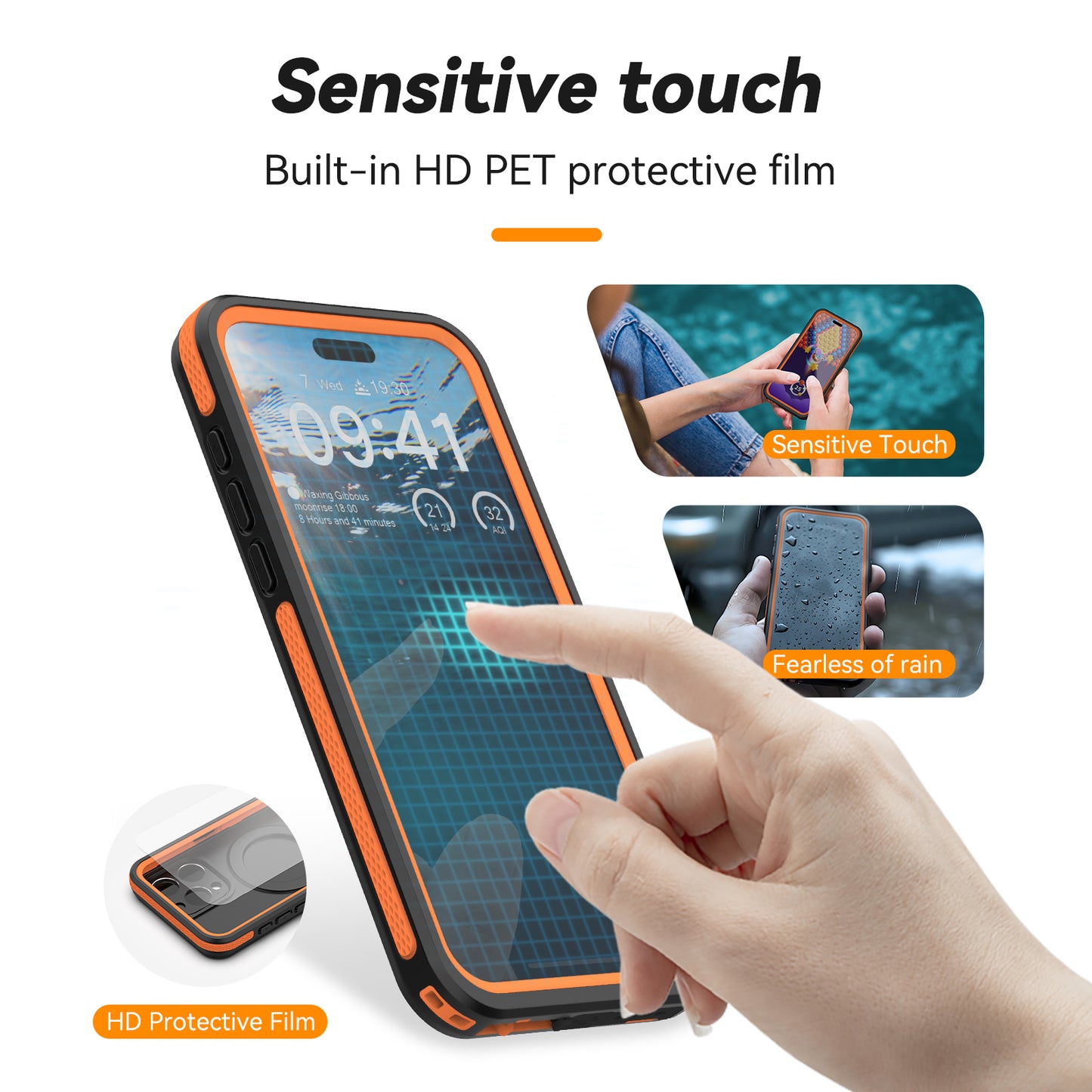 Telesin Waterproof Case for iPhone 15 Pro