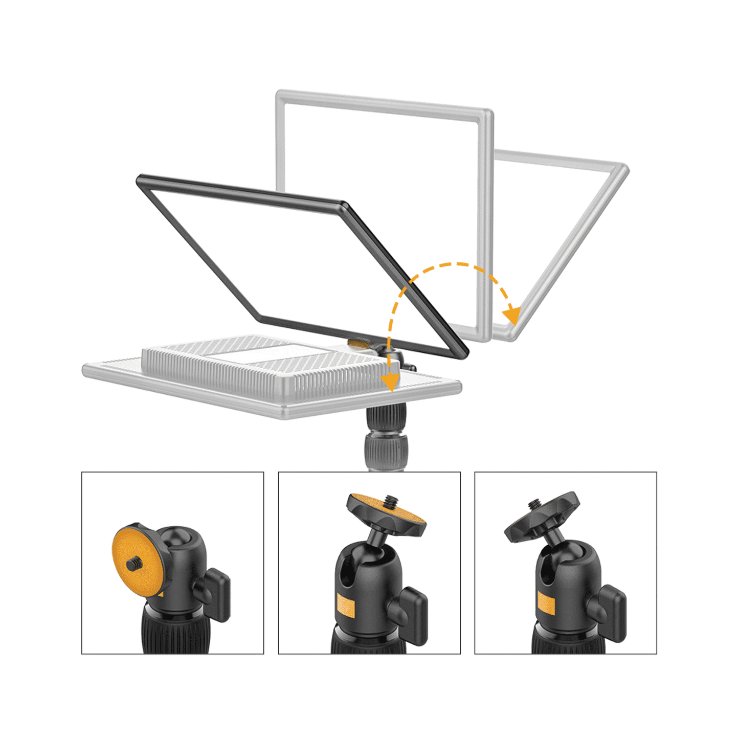 VIJIM LS01 uitschuifbaar lampstatief met tafelklem