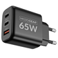 MOJOGEAR CHARGE+ Combo: 65W oplader met USB-C kabel 1,5 meter | Geschikt voor Samsung/iPhone 15/16