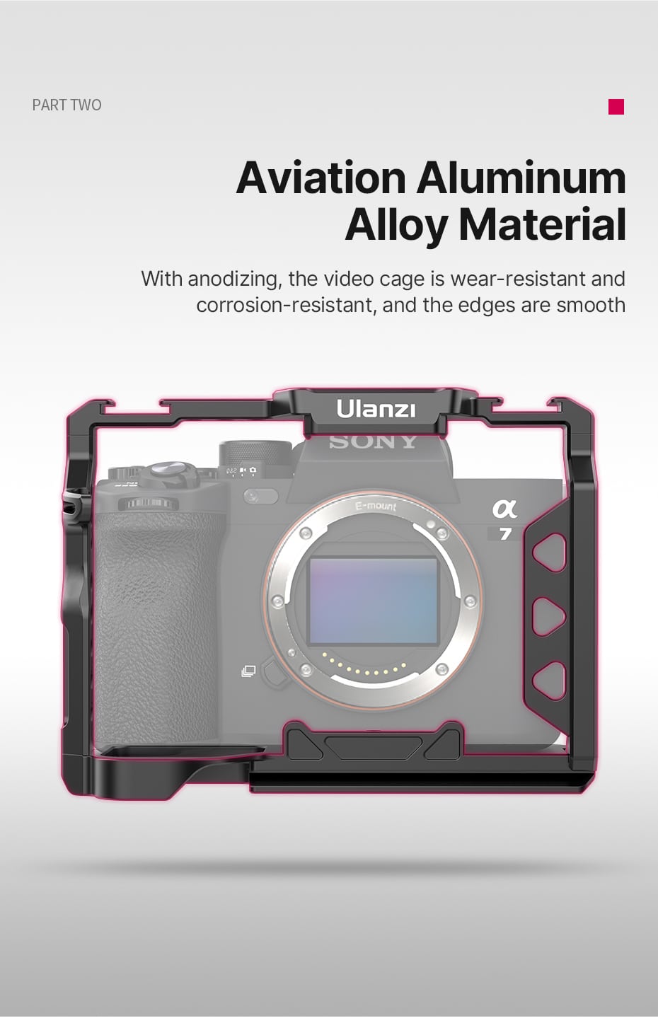 Ulanzi cage voor Sony A7 III, A7 Mark IV en A7R III | MOJOGEAR