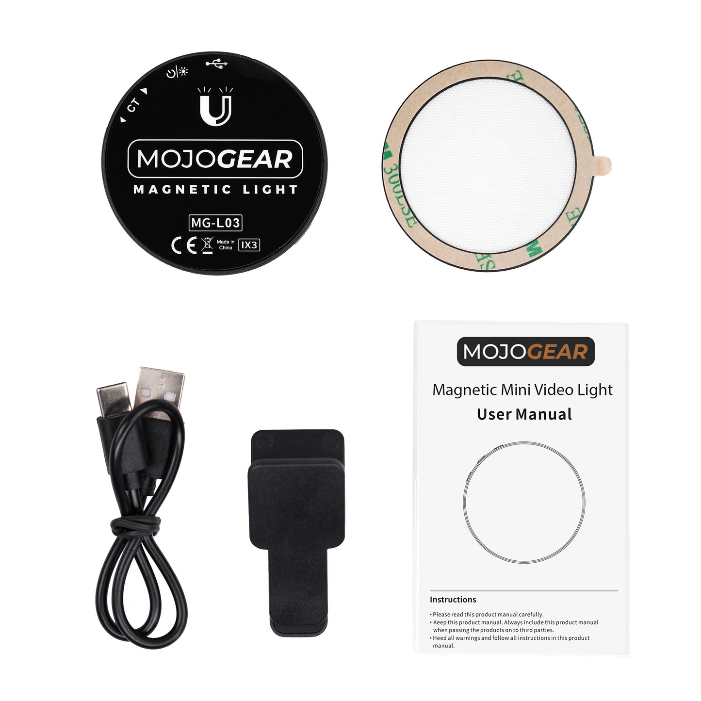 MOJOGEAR Magnetische Mini Videolamp voor MagSafe