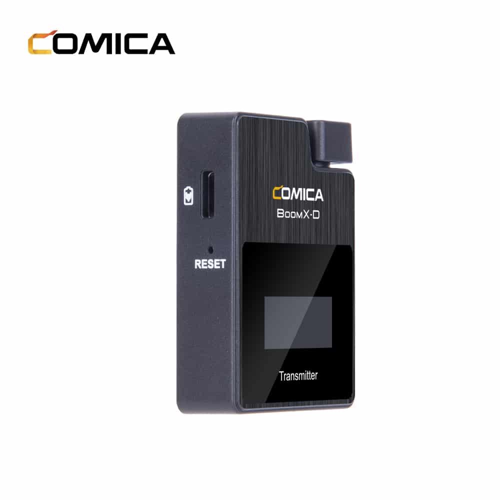 Comica BoomX-D D1 draadloze microfoon-set met 1 zender en ontvanger voor camera en smartphone