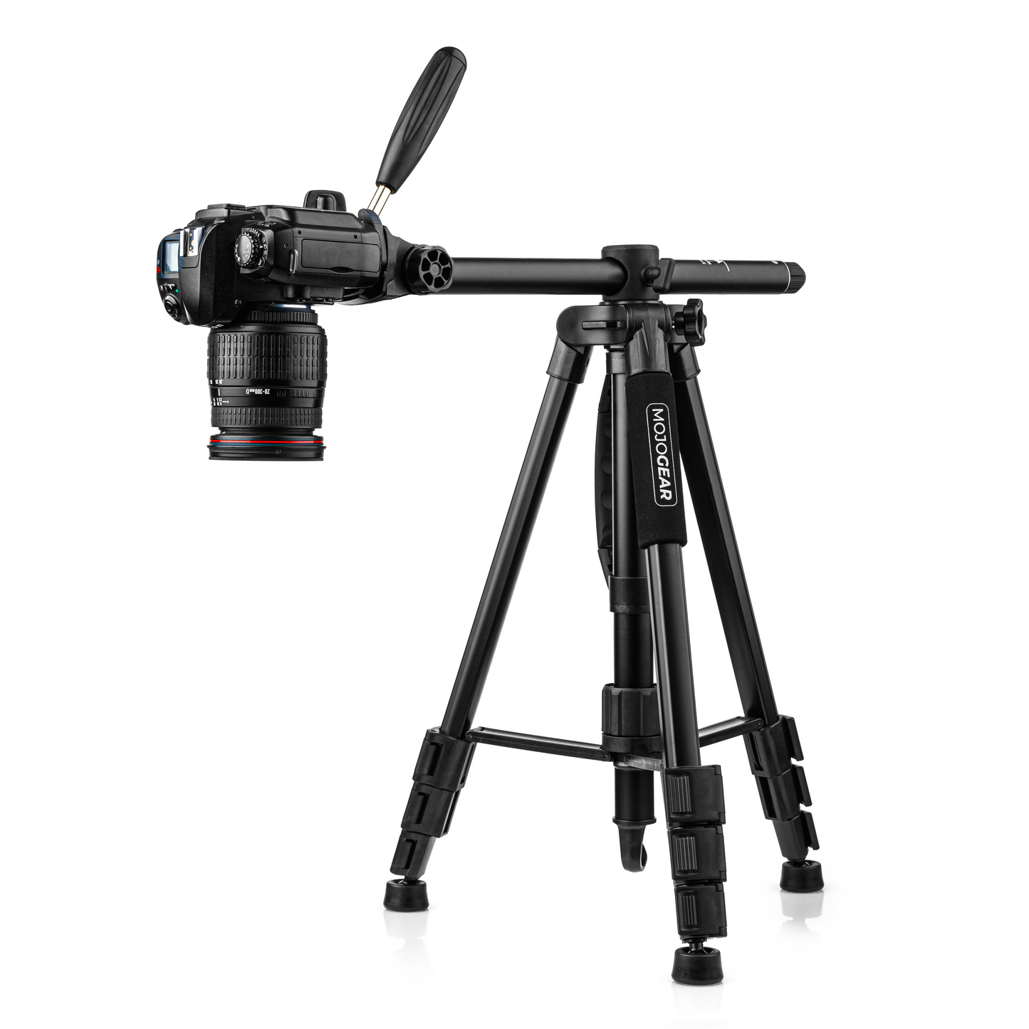 MOJOGEAR 167cm 3-in-1 statief: driepoot, monopod & horizontale arm