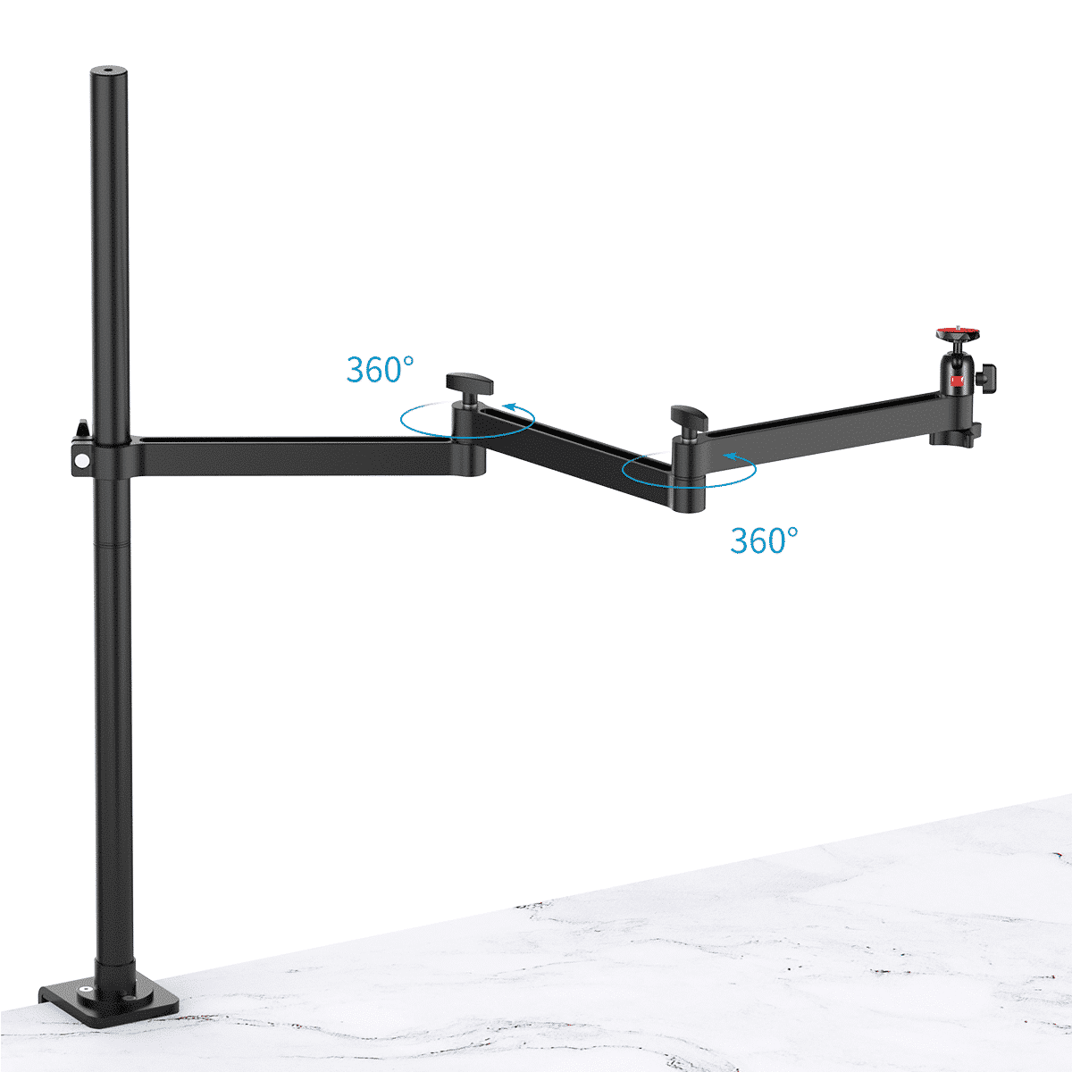 Ulanzi verstelbare bureaustandaard met tafelklem voor camera of lamp - 1 arm