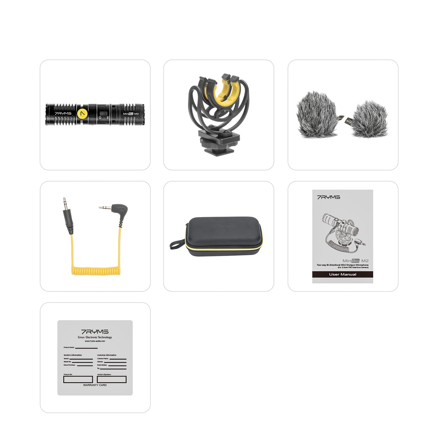 7RYMS MinBo M2 Richtmicrofoon Bi-directioneel - Richtmicrofoons