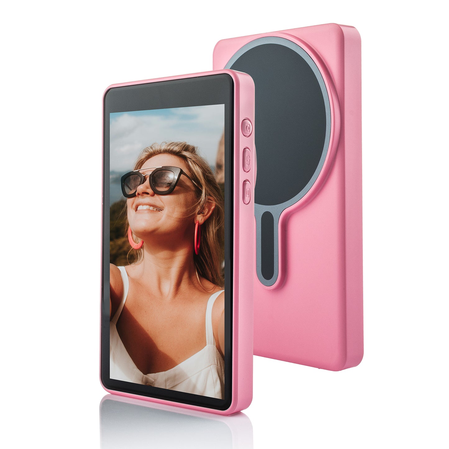 MOJOGEAR VS3 Selfie Vlog Monitor draadloos + bedraad - Roze