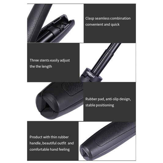 Ulanzi MT-09 GoPro vlog-statief, handgreep en selfie stick - GoPro Selfie sticks