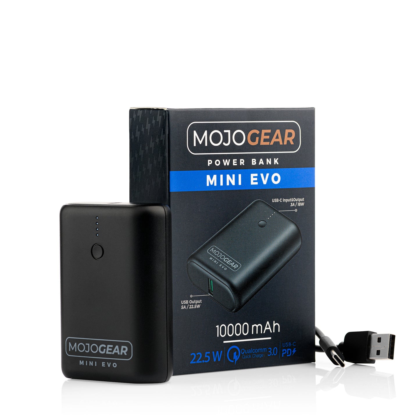 MOJOGEAR MINI EVO 10.000 mAh powerbank 22.5W - Powerbanks