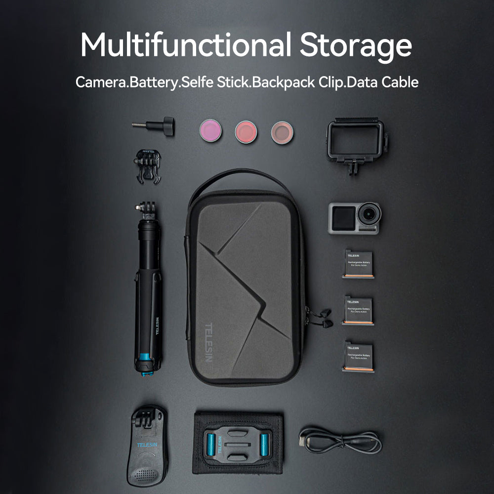 Telesin Opbergcase verstelbaar voor GoPro/camera/accessoires - GoPro Cases & behuizingen