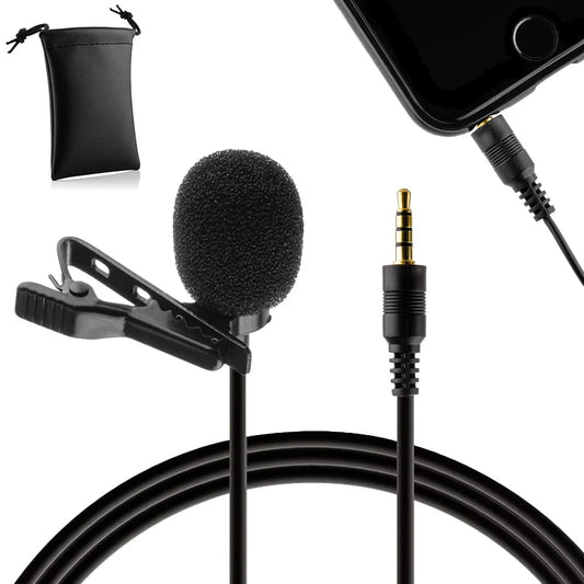 Lavalier microphone for iPhone and Android smartphones