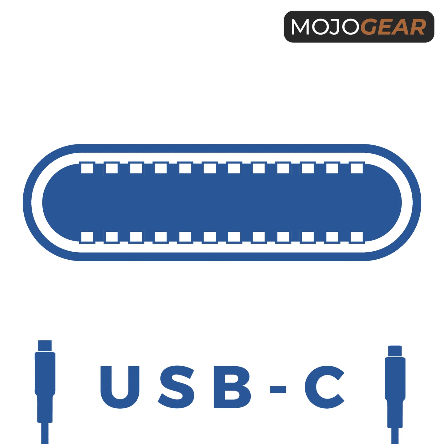 MOJOGEAR USB-C naar USB-C kabel 100W USB 3.1 Extra Sterk - 150cm