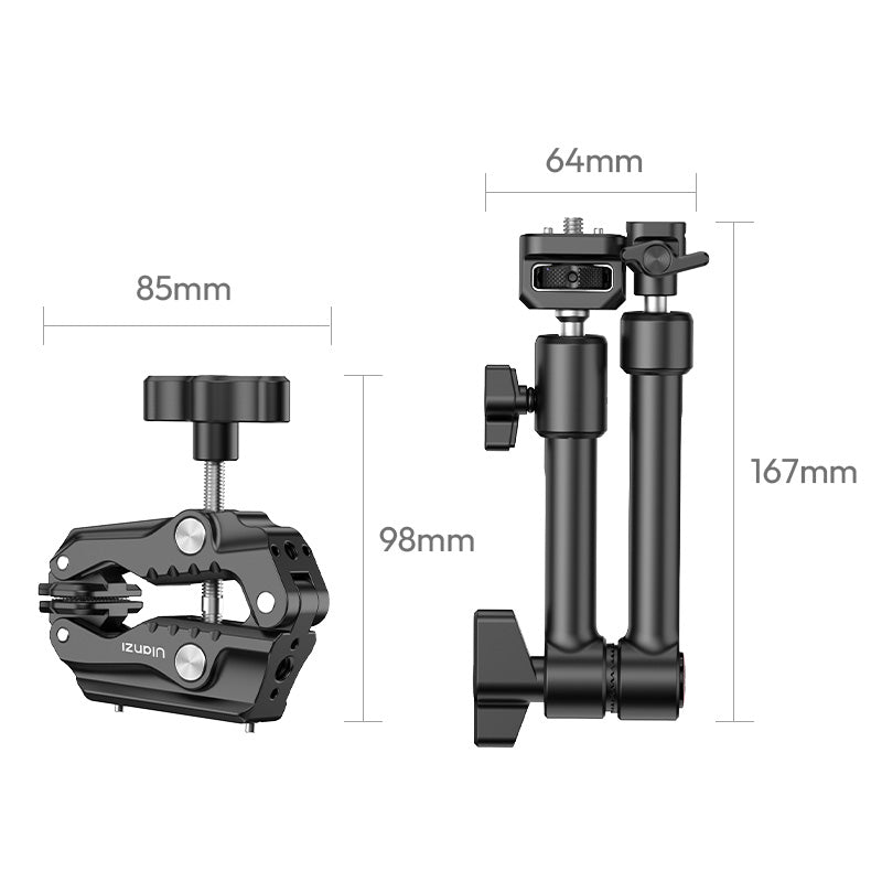 Ulanzi HD02 Magic Arm Kit with Clamp - Black