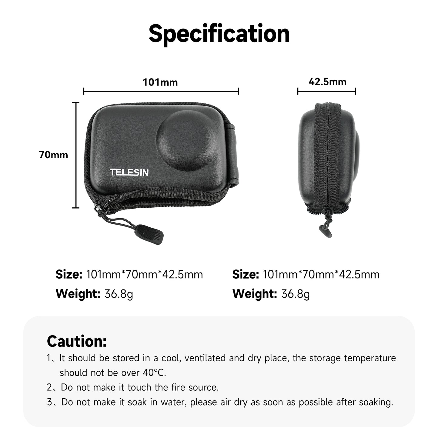 Telesin opberghoes voor DJI Osmo Action 3/ Osmo Action 4/ Osmo Action 5 - GoPro Cases & behuizingen