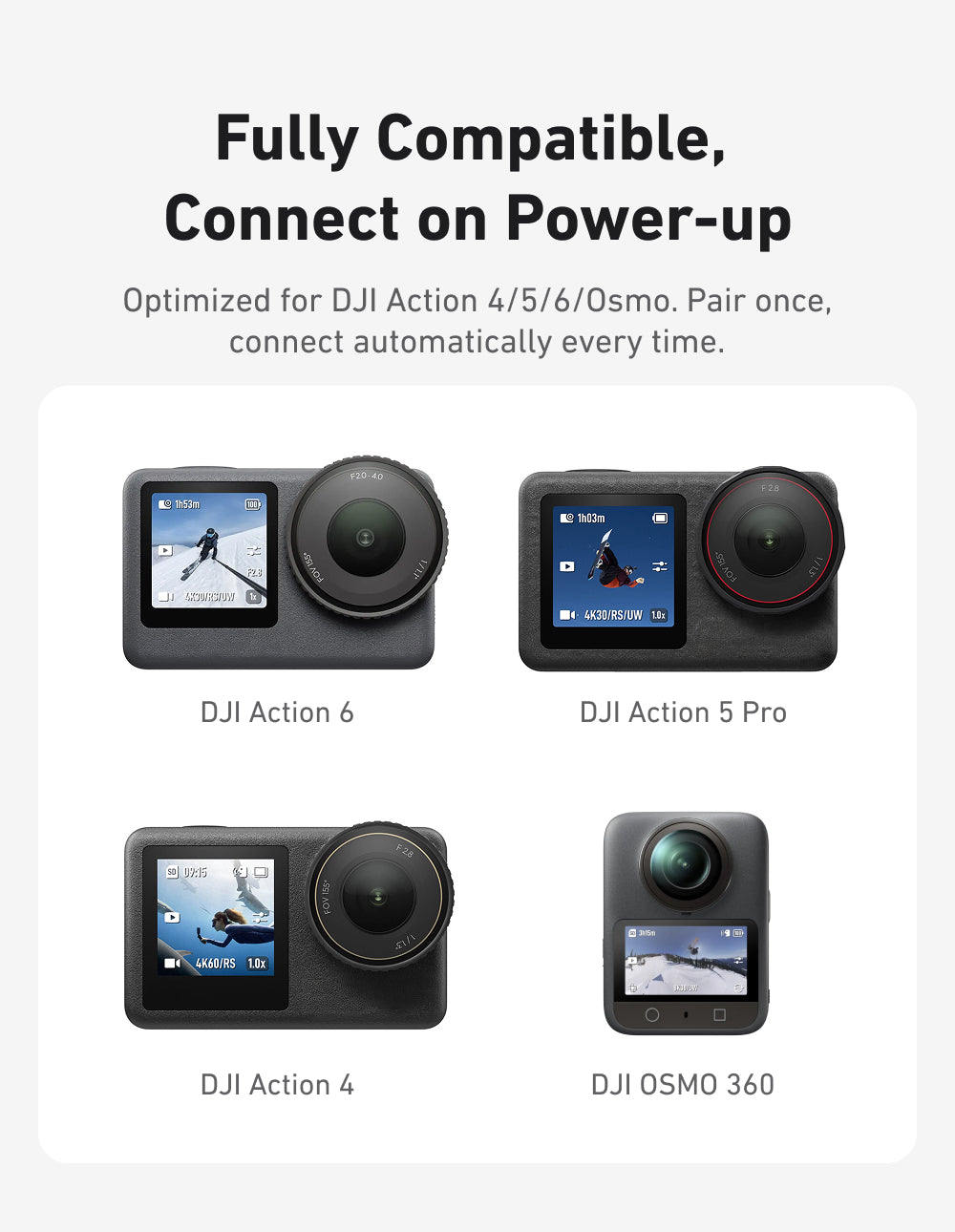 Telesin T13 Bluetooth Remote for DJI Osmo Action - Waterproof