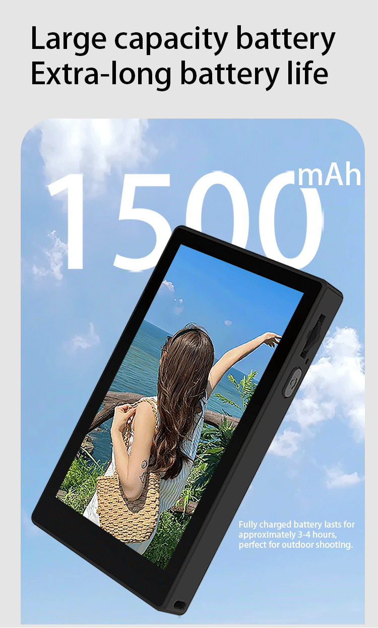 MOJOGEAR VS4 Touchscreen Selfie Vlog Monitor - Zwart - Overige producten