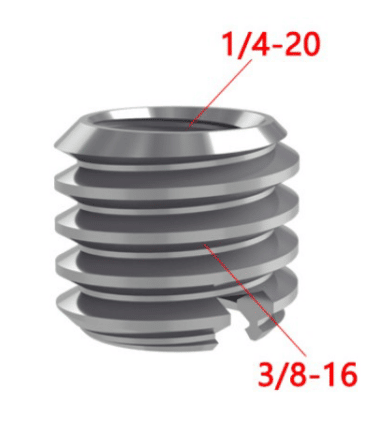 MOJOGEAR P07 schroefadapter 1/4 inch naar 3/8 inch