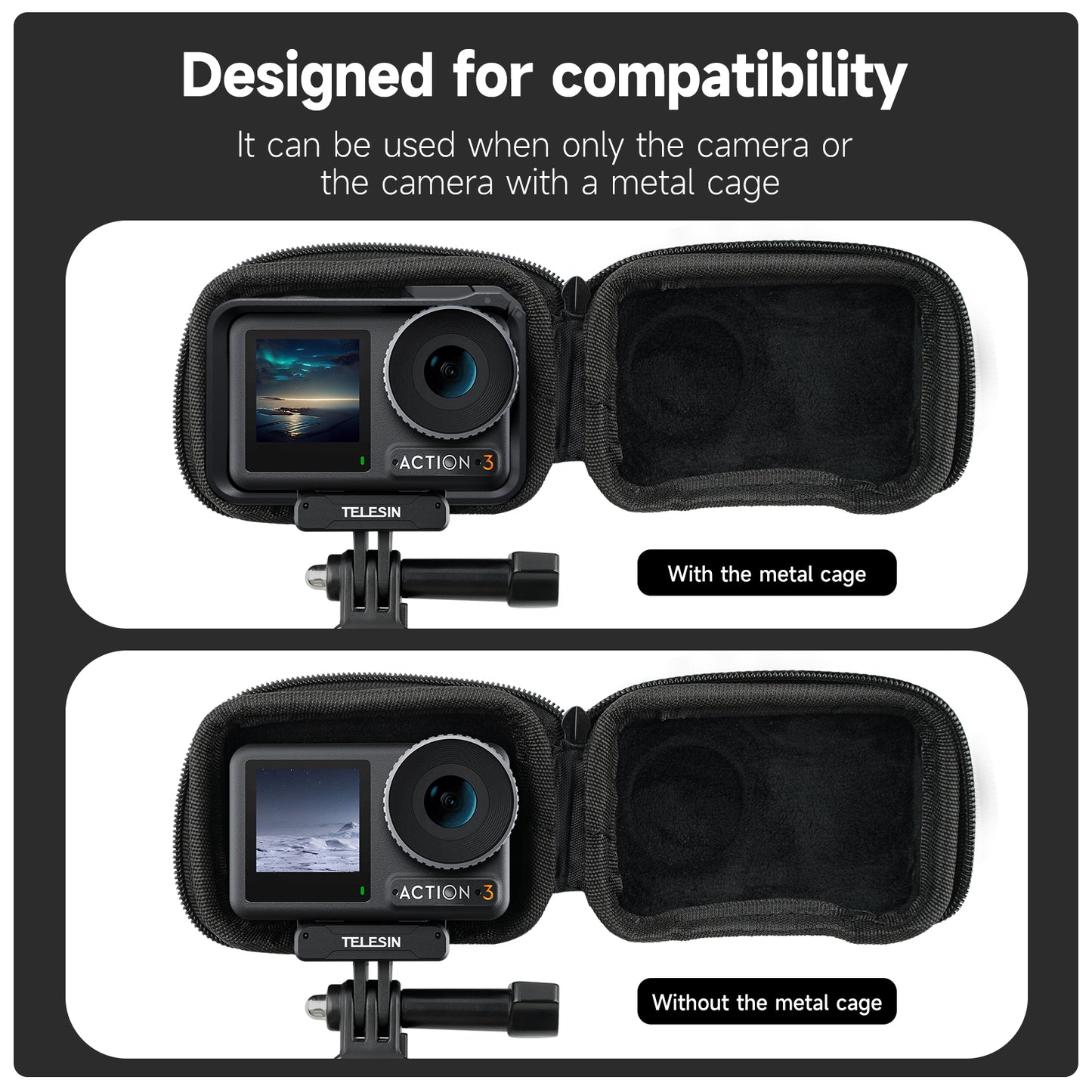 Telesin opberghoes voor DJI Osmo Action 3/ Osmo Action 4/ Osmo Action 5 - GoPro Cases & behuizingen