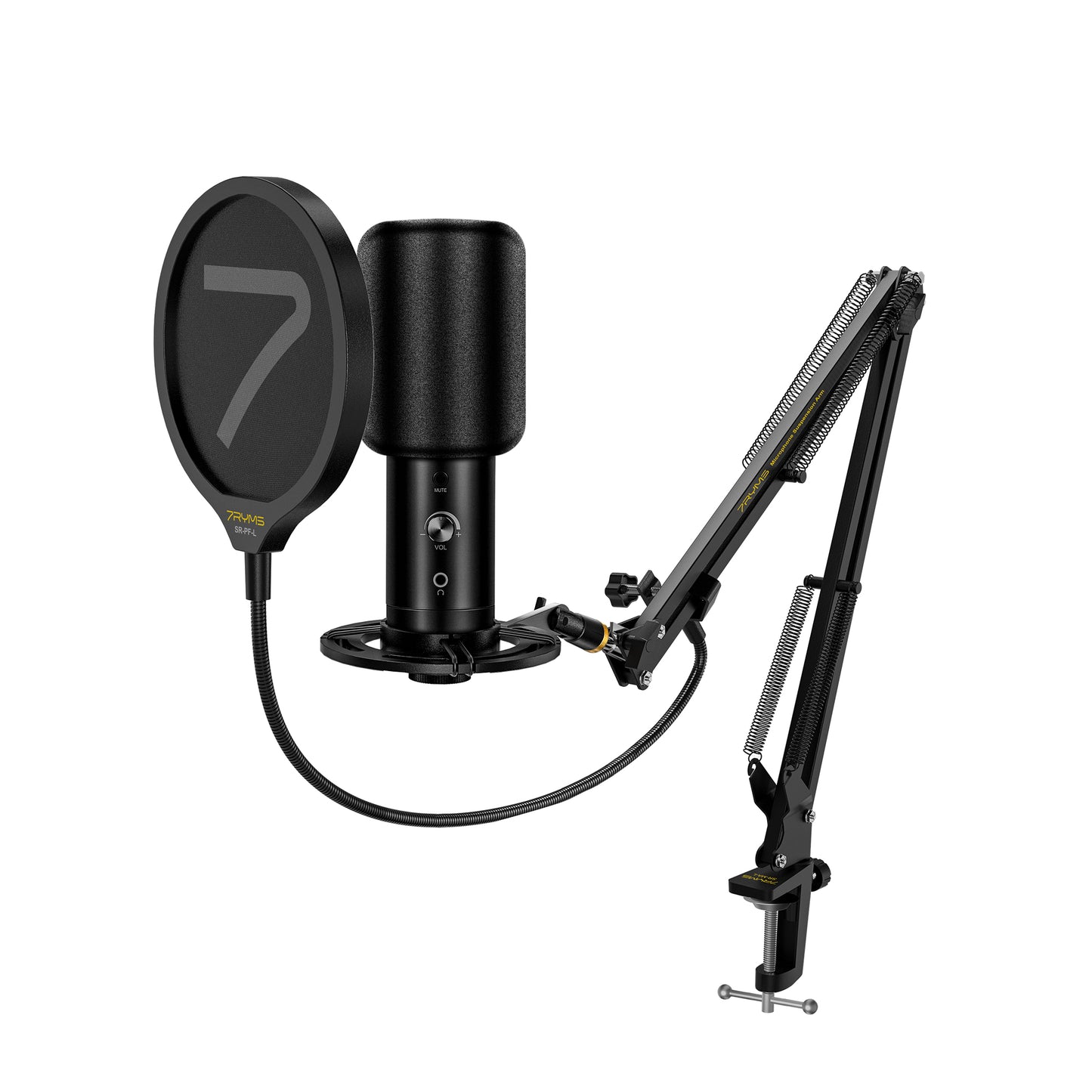 7RYMS AU01-K1 USB Microphone Kit with Table Clamp