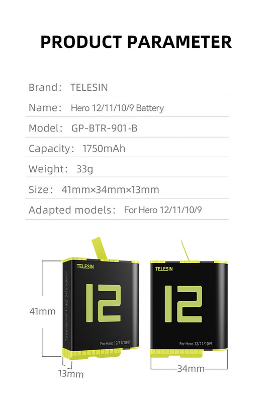 ASUNCELL 2000mAh 3-pack Hero 12/11/10/9 batterijen en USB-oplader, herlaadbare Li-Ion batterij en dual smart LCD-poort oplader compatibel met GoPro Hero 12/11/10/9 ASUNCELL 2000mAh 3-pack Hero 12/11/10/9 batterijen en USB-oplader, herlaadbare Li-Ion batterij en dual smart LCD-poort oplader compatibel met GoPro Hero 12/11/10/9