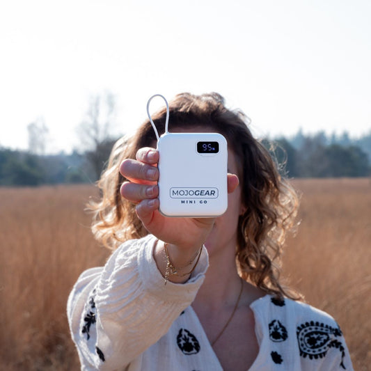 MOJOGEAR MINI GO 10.000mAh powerbank met kabels - Wit - Powerbanks