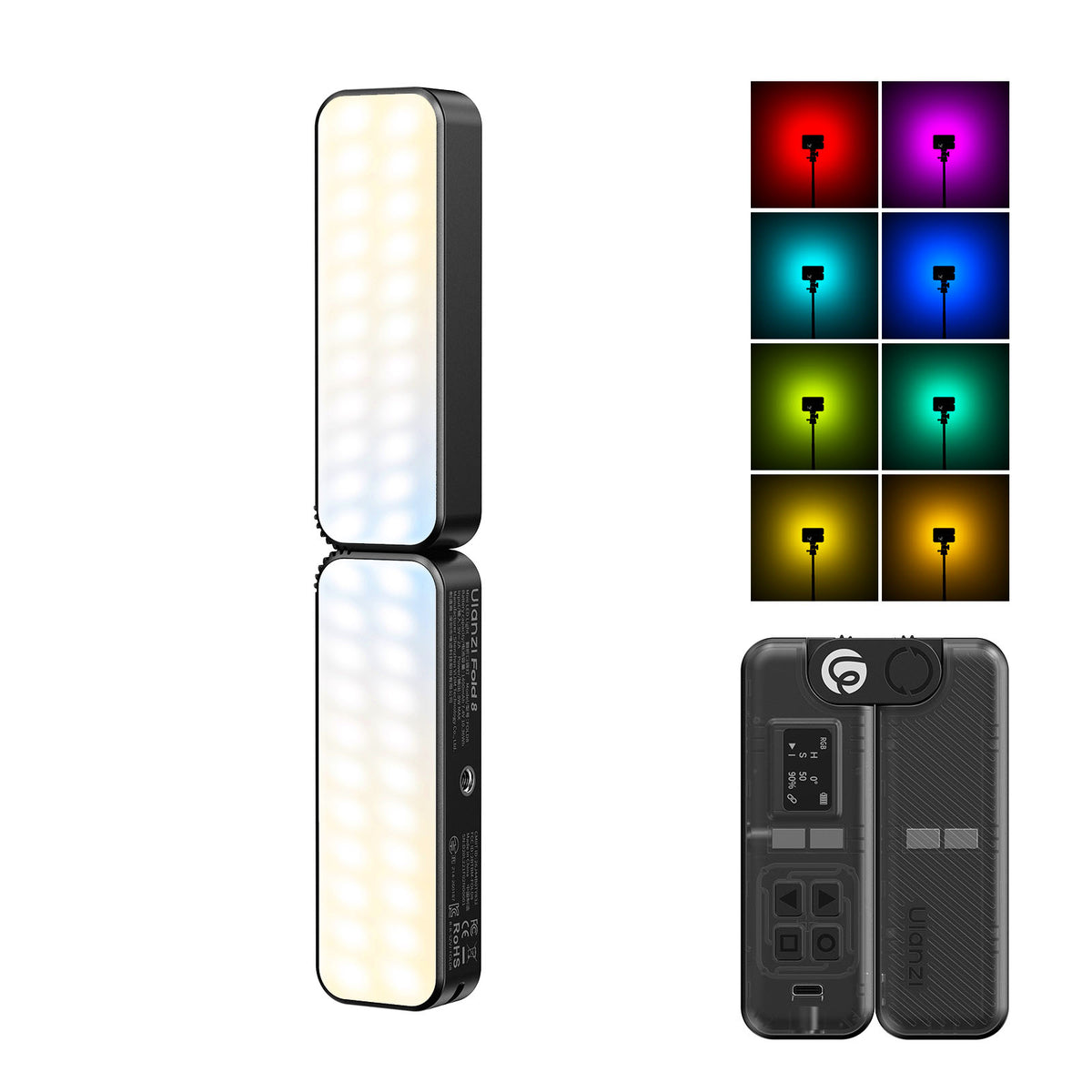 Ulanzi FOLD8 foldable pocket tube light RGB