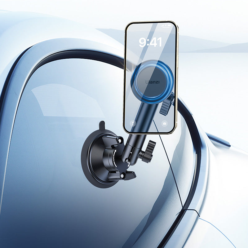 Ulanzi ZJ06 Smartphone Magsafe-mount met Zuignap - Uitschuifbaar tot 34cm - Telefoonhouders