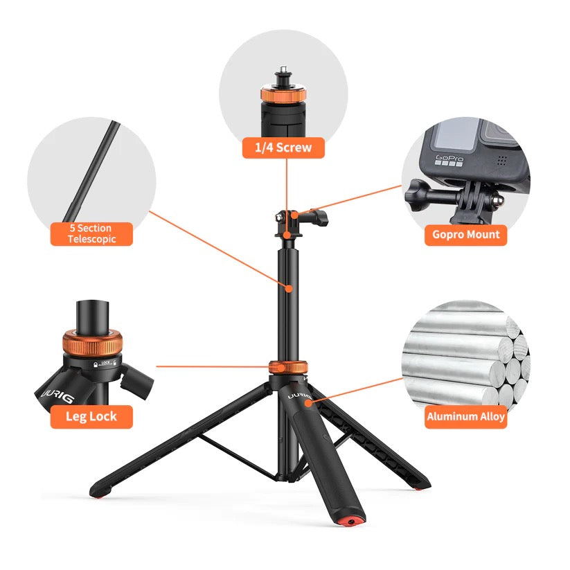 Ulanzi UUrig TP-03 Selfie Stick Tripod for GoPro - 127cm