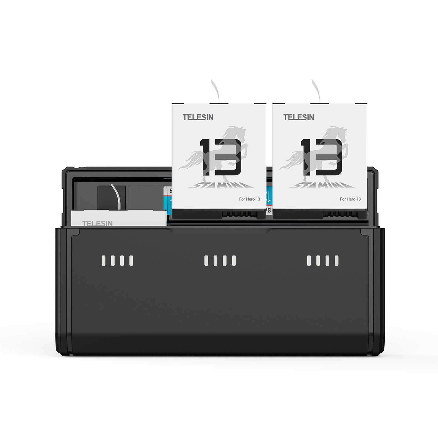 Telesin Pocket Triple Charging Case with 2 Batteries - for GoPro 13