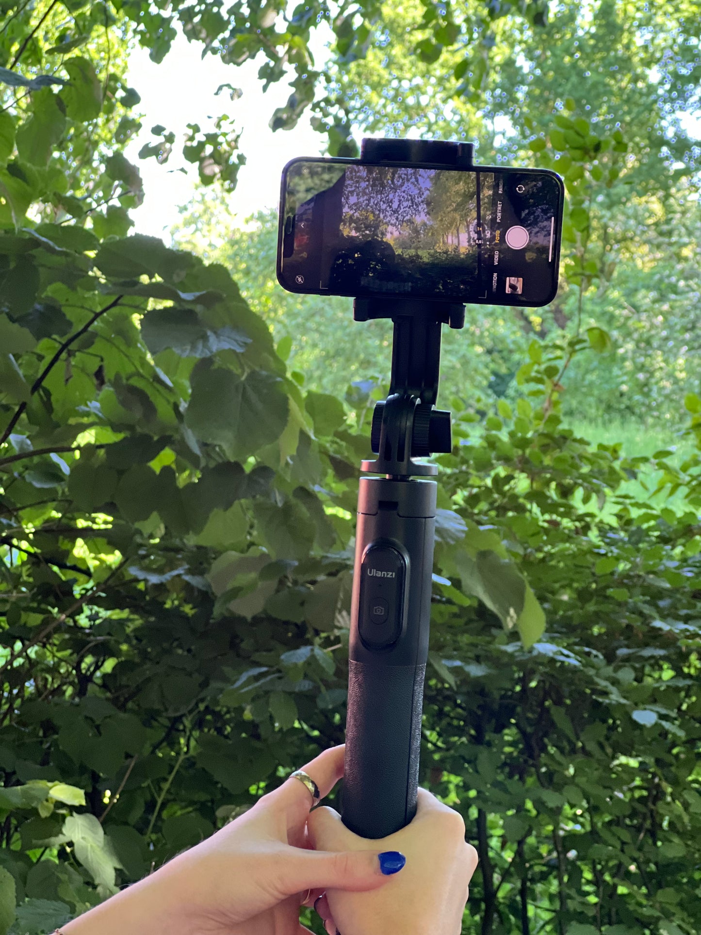 Ulanzi SK-03 Selfie Stick Statief 160 cm met klem en Bluetooth remote - Selfiesticks