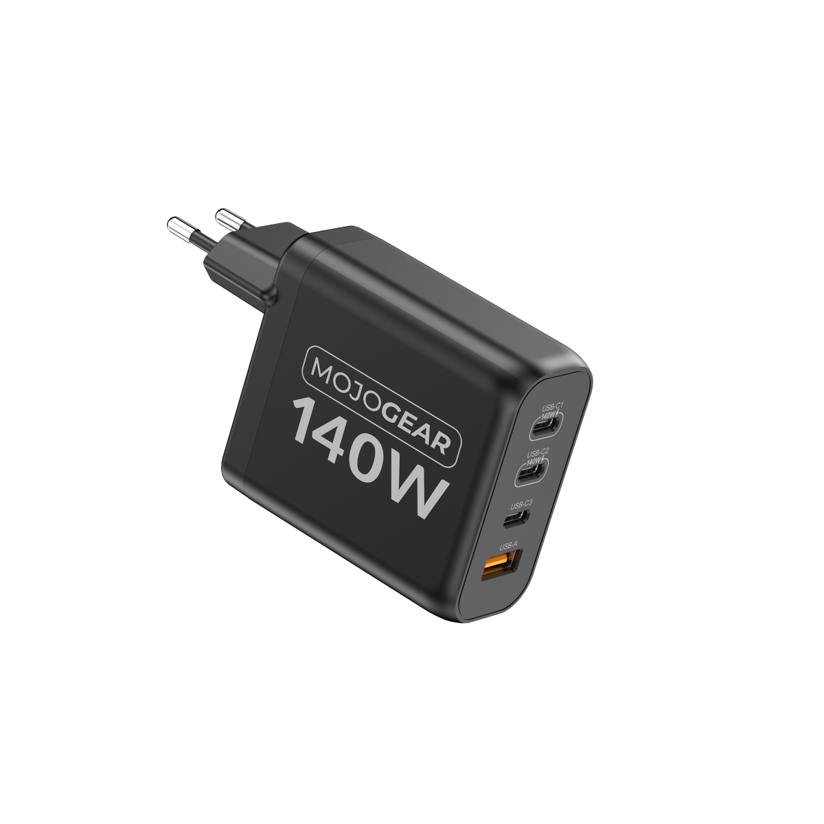 MOJOGEAR CHARGE+ 140 Watt oplader met USB naar USB-C kabel 1,5 meter - Opladers